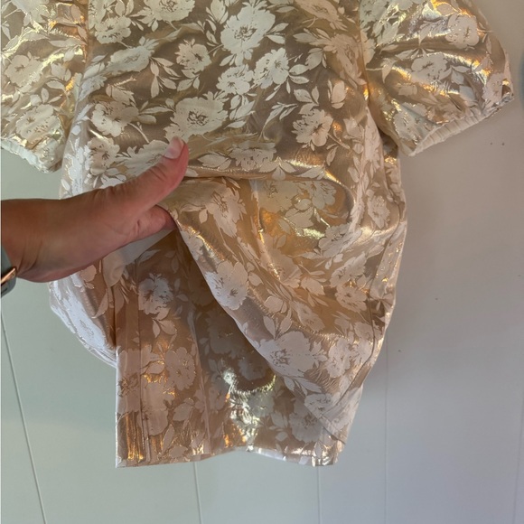 J. Crew Rose Gold Floral Blouse & Skirt Set - Picture 12 of 15